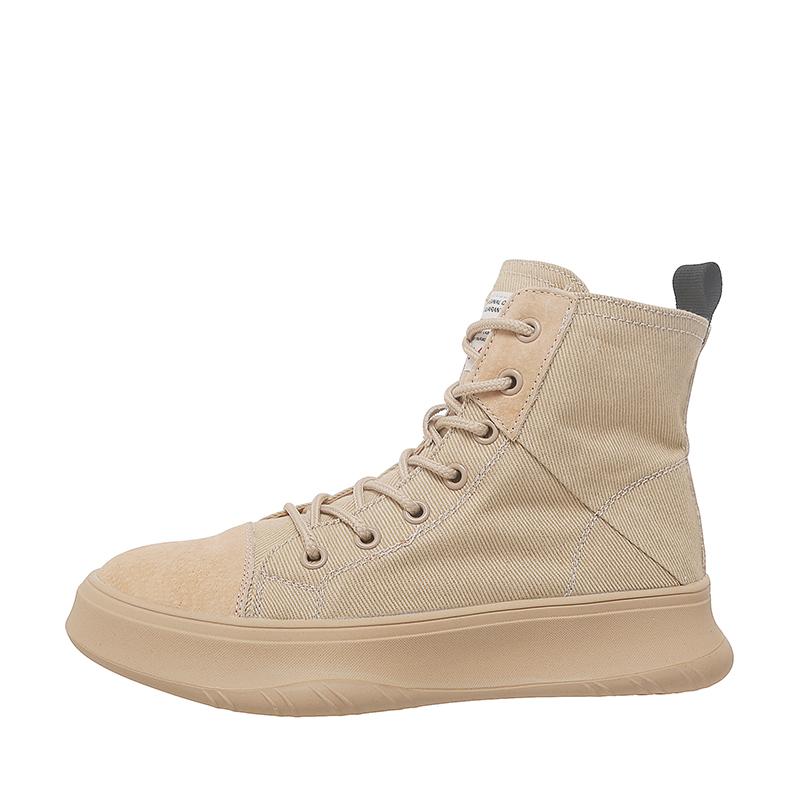 

Gaobang Boots Female British Style Thin Section Breathable High To Help Network Desert Handsome Short Shoes, Brown