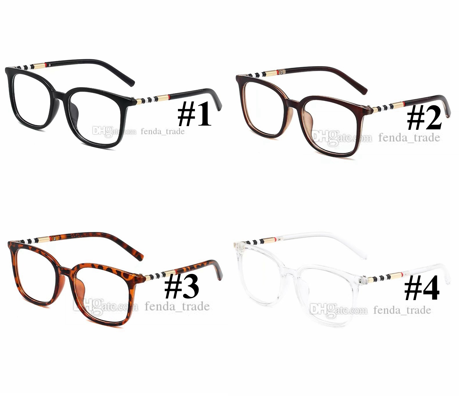 

Clean Clear Frame Clear lens 4 colors sunglasses for men women glasses leopard frames sunglasses women PC frame new 10PCS Fast Ship