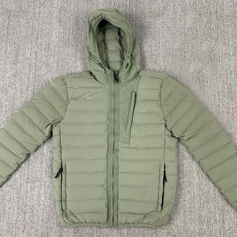 

2020 Men's Solid Color jJackets Winter Hooded Jacket Thick White Coat Casual Jacket Free Shiping, Black