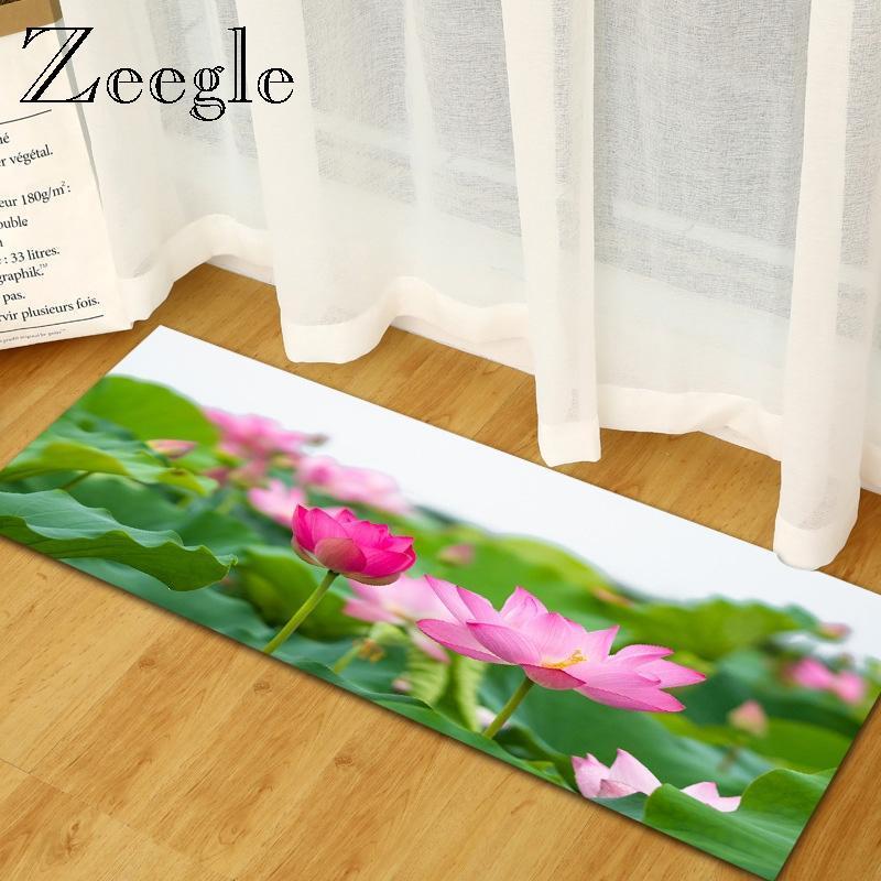 

Floral Pattern Home Mat Kitchen Mats Bedroom Carpets Bedside Rugs Anti-slip Floor Mats Living Room Rugs Absorbent Bathroom Mat1, Ct2011