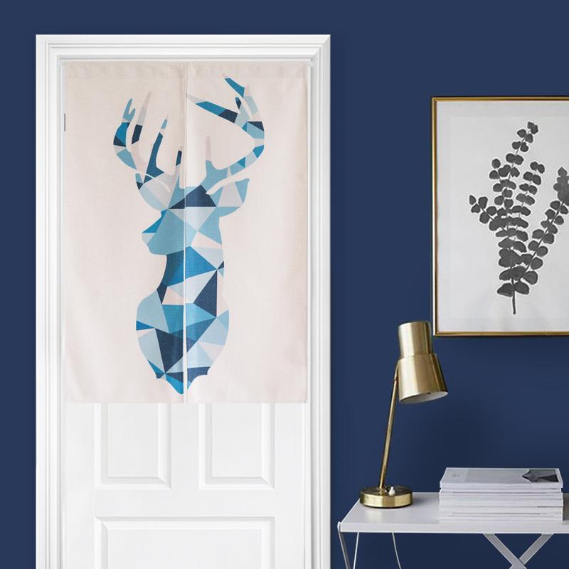 

Nice Curtains Short Door Curtains Beautiful Linen Cotton Simple Printing Fabric Art Decoration Width 85cm,Length 90cm/120cm,Curt, 85x90cm widthxhigh