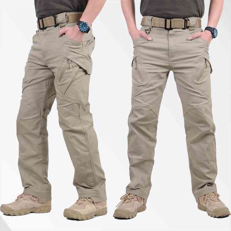 

ix9 militar tactical cargo pants men combat swat army train military pants casual cotton pockets paintball outdoors army trouser, Black