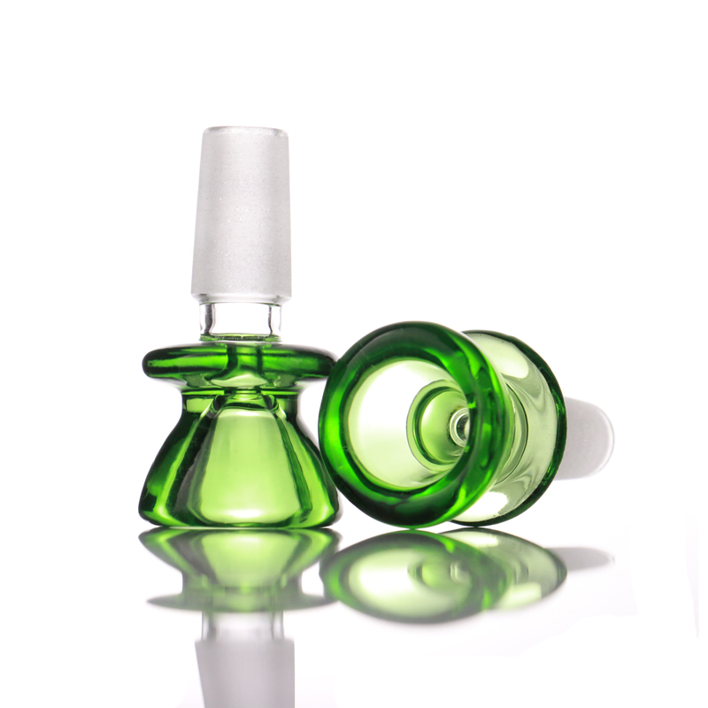 

Latest 14mm bowl glass bong male with 4 colors wholesale smoking tobacco bowls