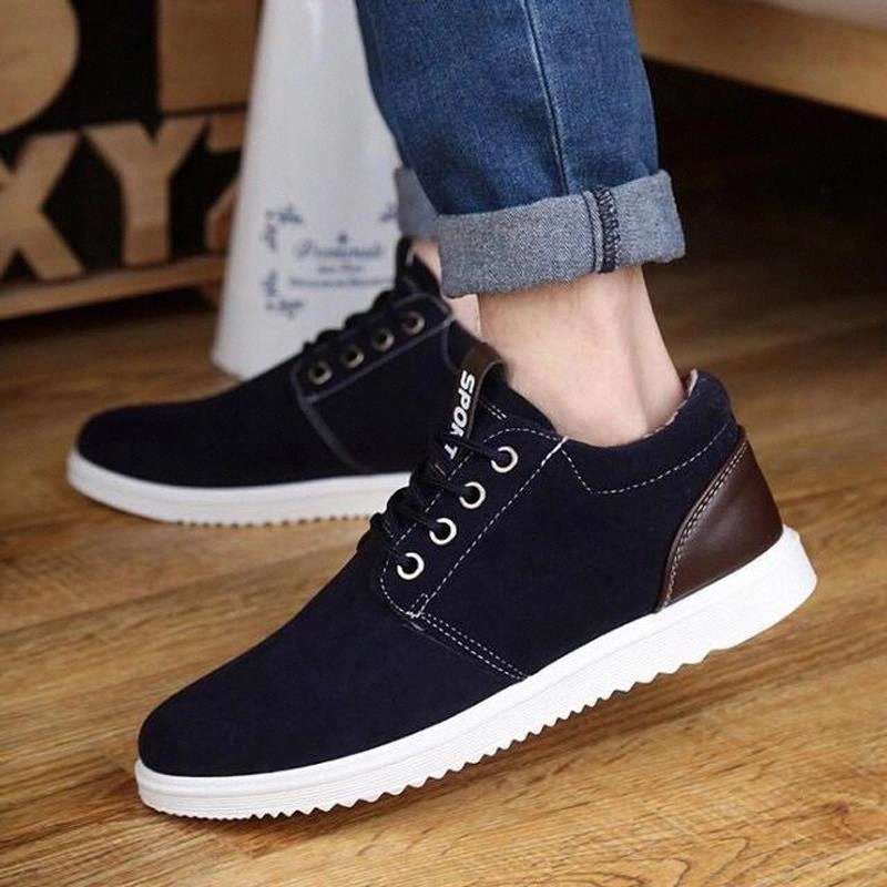 

Winter Warm Cotton Casual Shoes Men Non-slip Suede Fashion England Flats Male Footwear Cheap Drop Shipping Wholesale Top Shoes #JF1g