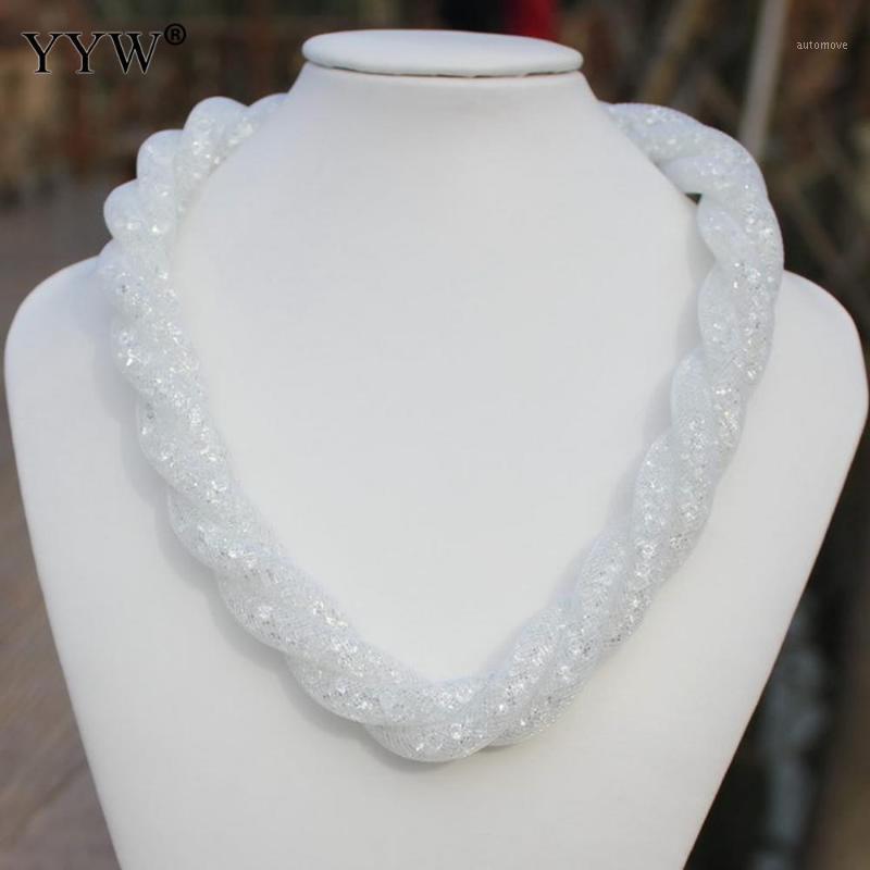 

YYW 2020 New Fashion Ladies Crystal Necklace Rope Chain Statement Jewelry Retro Ladies Necklace Fashion Exquisite Gifts1