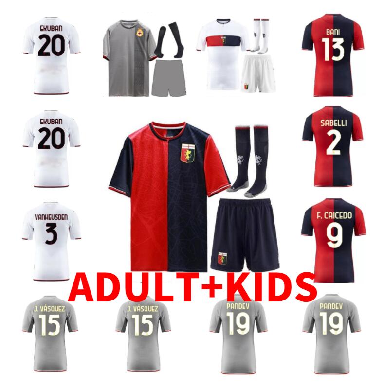 

21 22 Genoa CFC Mens Soccer Jerseys P. CAICEDO J. VASQUEZ MELEGONI PANDEV CRISCITO DESTRO EKUBAN Home Away 3rd BUKSA CAMBIASO Football men and kids Shirt, 2021/2022