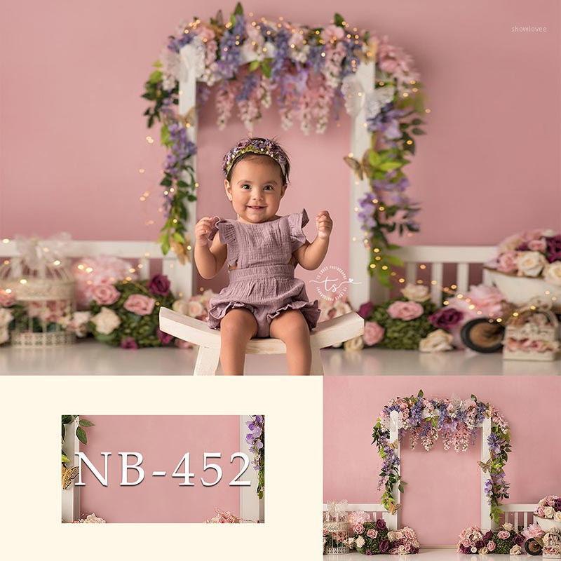 

Colorful Flowers Photography Backdrop Newborn Baby Photo Background Child Birthday Banner Baby Shower Photo Booth1