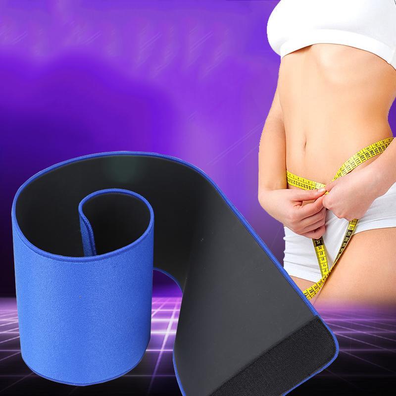 

Trimmer Gym Fitness Belt Waist Support Adjustable Sweat Belt Waist Cincher Trainer Sport Protective Body Building Shaper1, Blue