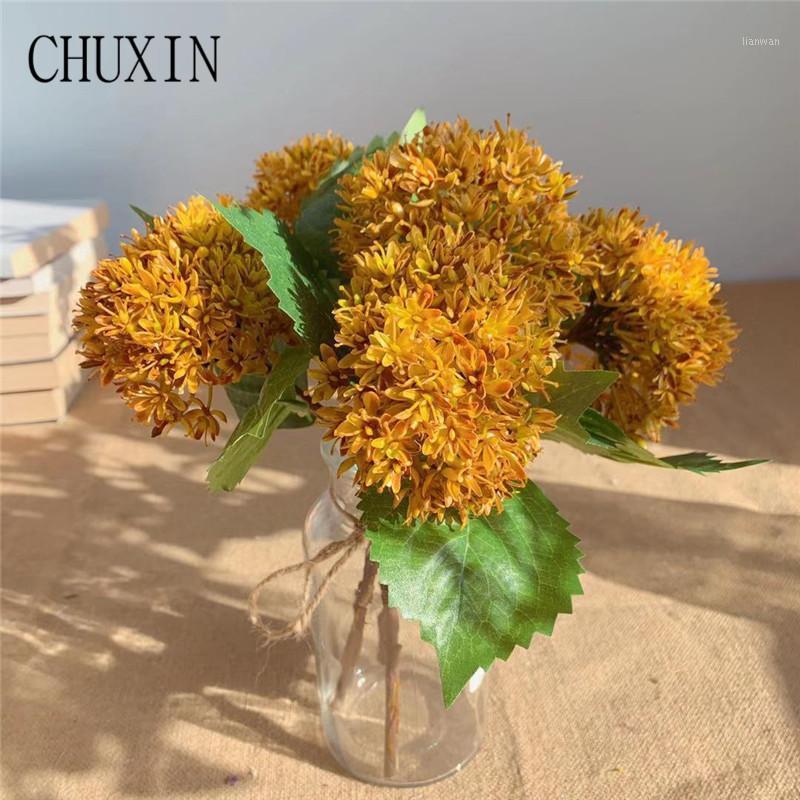 

Mini butterfly hydrangea European classical simulation plastic flower wedding supplies photography props Home garden ddecoration1, Red