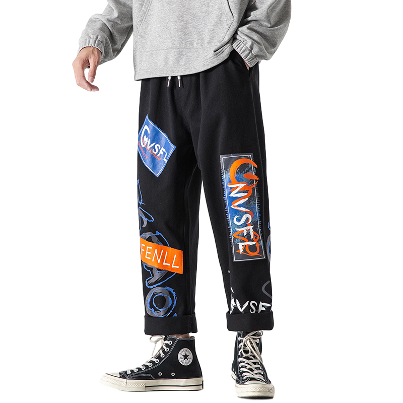 

2021 New Men's Joggers Plaid Pants Man Black Cotton Comfortable Pant Summer Casual Streetwear Trouser Japanese Trendy Sweatpants I66j, Beige