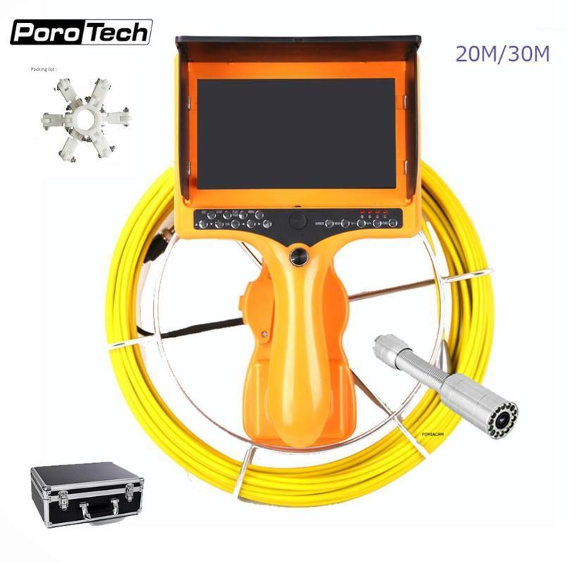 

20M/30M free DHL shipping Handheld Sewer Camera with Distance Counter DVR Portable Endoscope Inspection Camera 7inch 1000TVL1