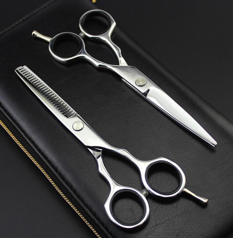 

Customize new professional 5.5 inch 6cr13 steel hair scissors set thinning barber cutting scissor shears hairdressing scissors