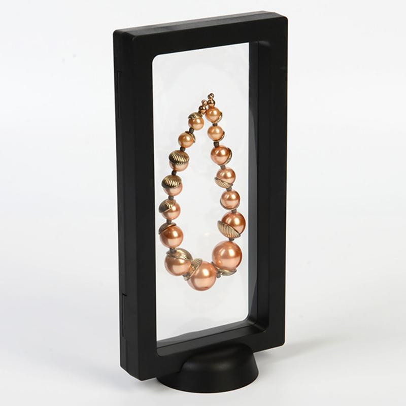 

Floating Display Case Stand Holder Storage Box Clear Jewelry Suspended Coins