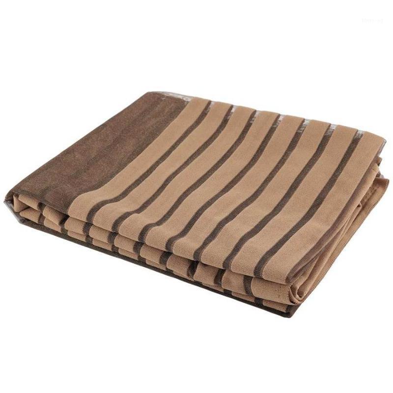 

Semi-Sheer Door Window Curtain Drape Wall Decor Polyester Stripe Curtain Coffee1, Punch 100 x 270cm