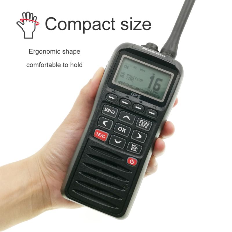 

Marine Radio RS-38M With GPS VHF IP67 Waterproof Float Walkie Talkie Tri-watch 156.025-157.425MHz Transceiver two way radio