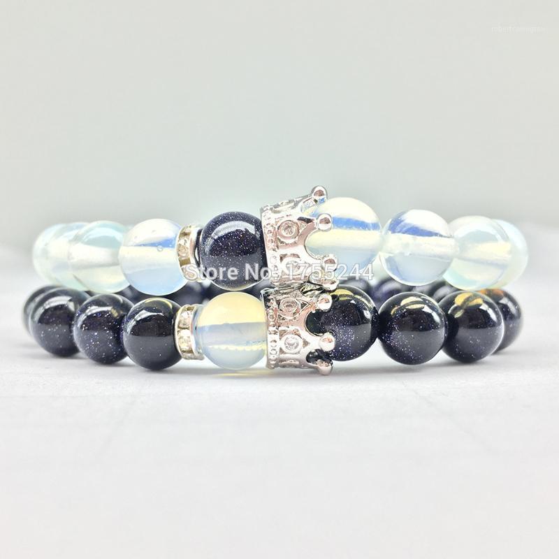 

Beaded, Strands CZ0050 Design 2021 Powerful Energy Bracelet Trendy Opal Crown For Women Fashion Natural Stone1