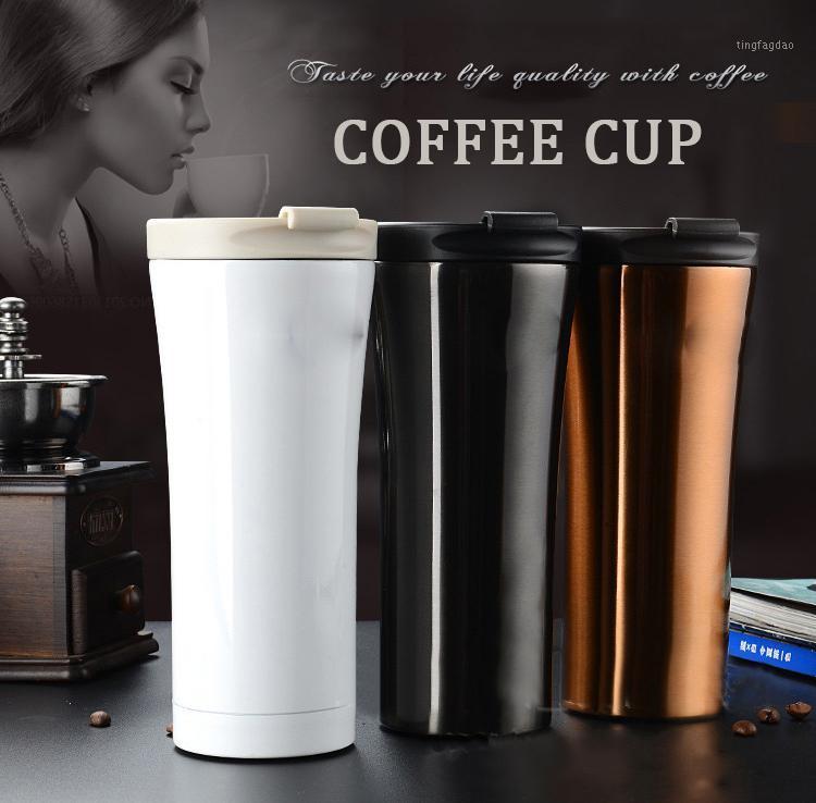 

500ml Hot Quality Double Wall Stainless Steel Vacuum Flasks Car Thermo Cup Coffee Travel Mug Thermol Bottle Thermocup1