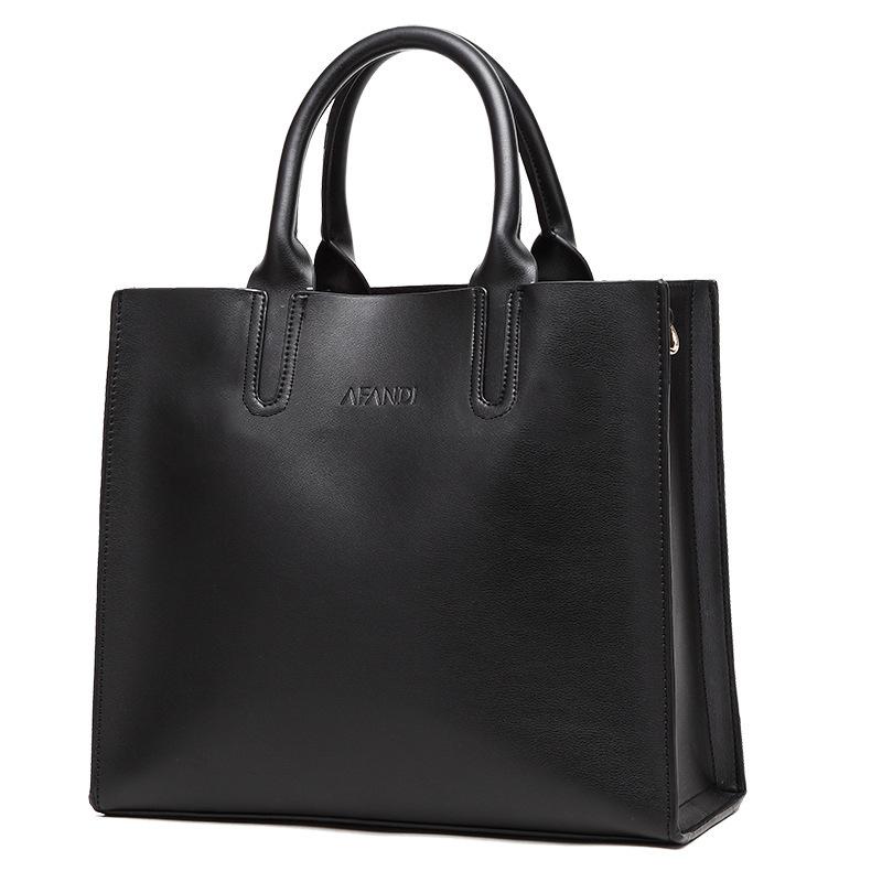 

New women's bag fashion portable bucket bag simple Commuter, Black