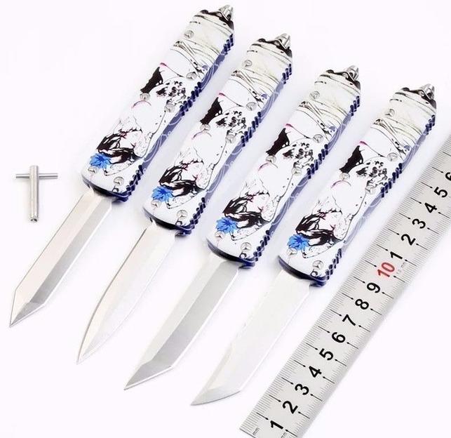 

Mict 4 models Geisha UT85 double action tactical self defense folding edc knife camping knife hunting knives xmas gift