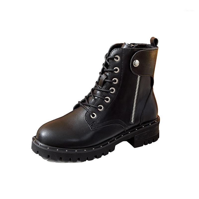 

2020 women shoes genuine leather famale boots autumn boots women shoes for1, Black