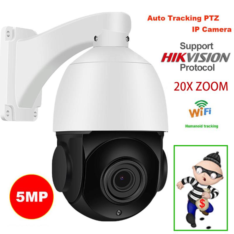 

Wireless 5MP Auto Track 20X ZOOM 25fps Hikvision Protocol Human Recognition WIFI PTZ Speed Dome IP Camera Security SONY IMX335
