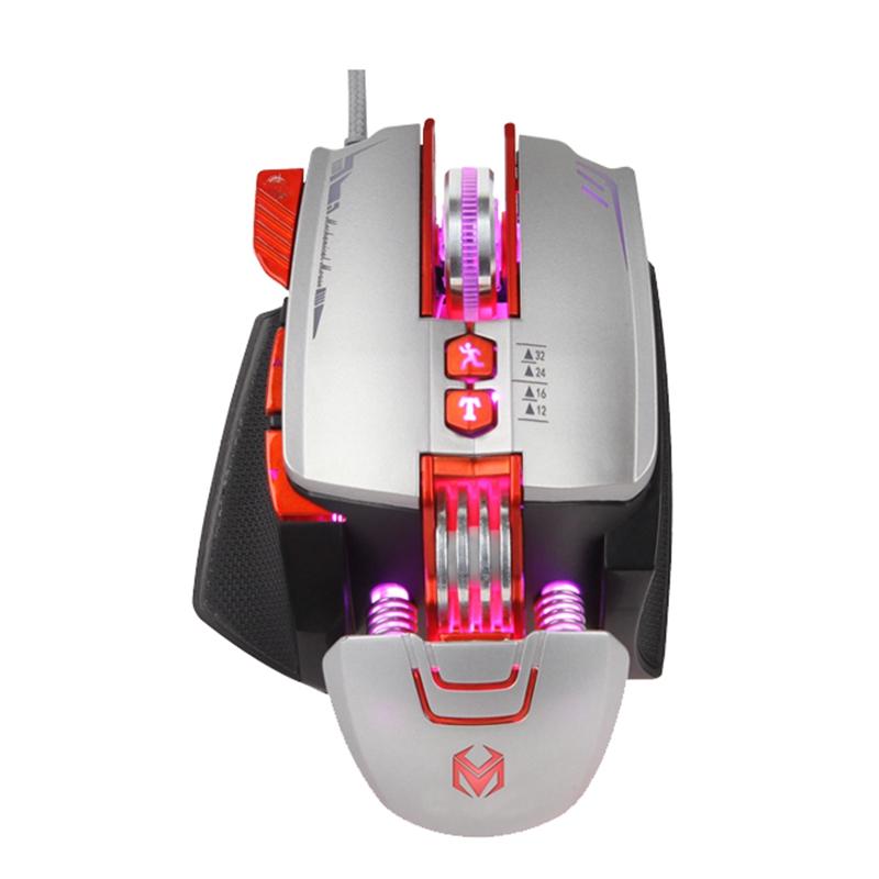 

MIXIE Wired Mouse Mechanical Define the Game USB Wired 3200DPI Adjustable Gaming Mouse Mice for PC