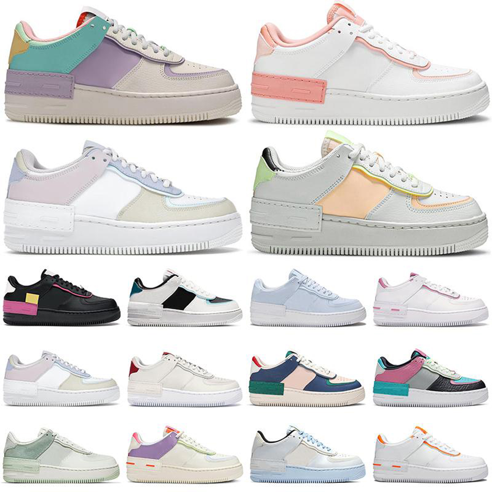 

2020 men women platform shoes shadow sneakers Pale Ivory Triple white Pastel Black Hyper Crimson Pink mens trainer casual jogging walking, As photo 11