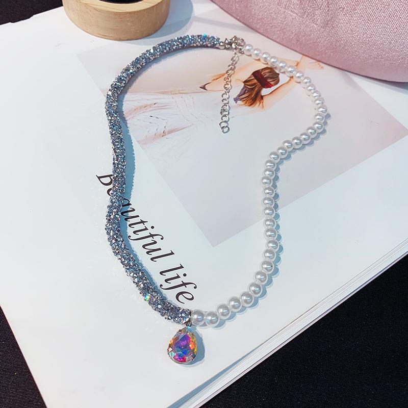 

Various Styles Simulated Pearls Crystal Necklace Star Bowknot Letter Beads Long Tassel Choker Necklaces For Women Jewelry
