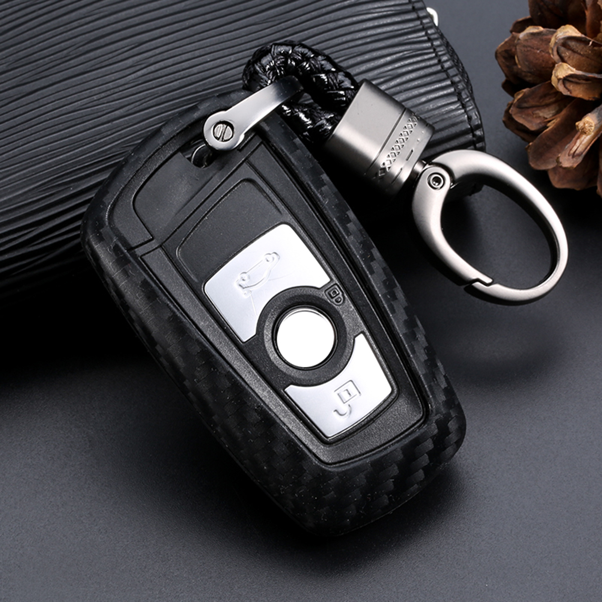 

Fit For BMW 2 3 4 5 6 Series M5 M6 X3 X4 Accessories 3 Button Car Key Fob Cover Holder Case Cover Keychain