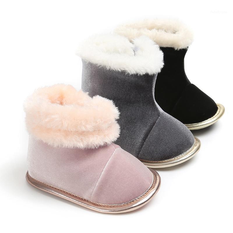 

Winter Sweet Newborn Baby Girls Princess Baby Winter Boots Infant Newborn Girls Boys Outdoor Shoes First Walkers Shoes Booties1, Black