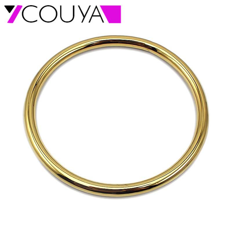 

COUYA 2020 Gold Round Smooth Bangle Simple Design Classic Fashion Jewelry 2020 Elegant Women Bracelet Free Shipping