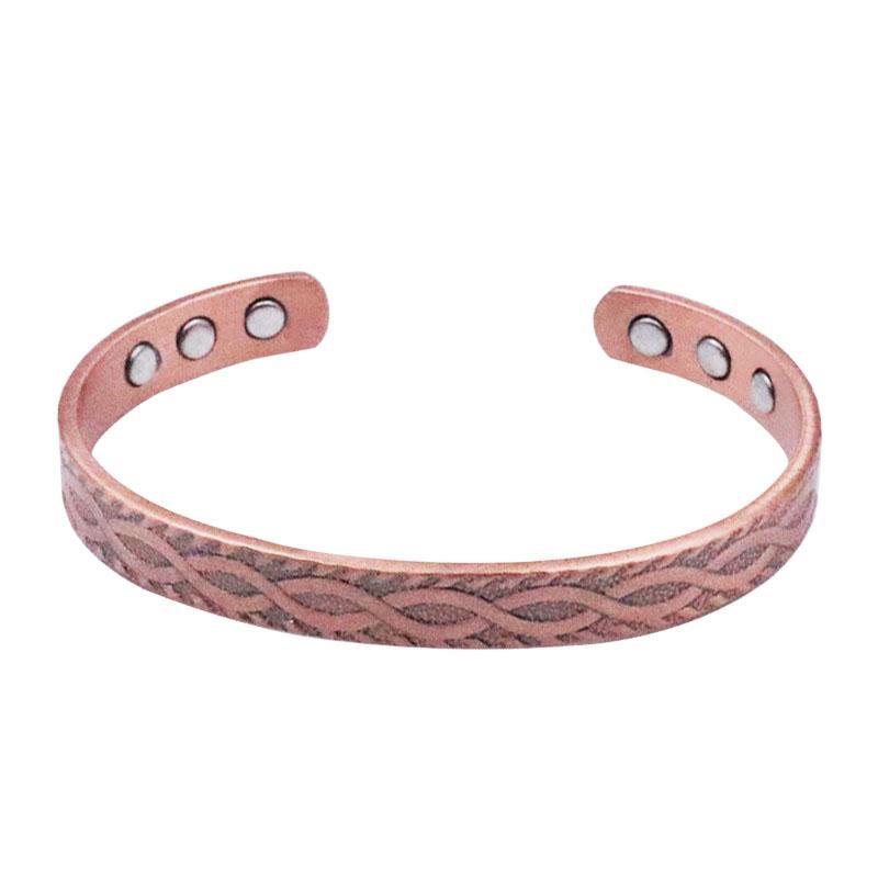 

Bangle Fashion Classic European And American Red Copper Bracelets 8-Shaped Magnetic Metabolism Promoting