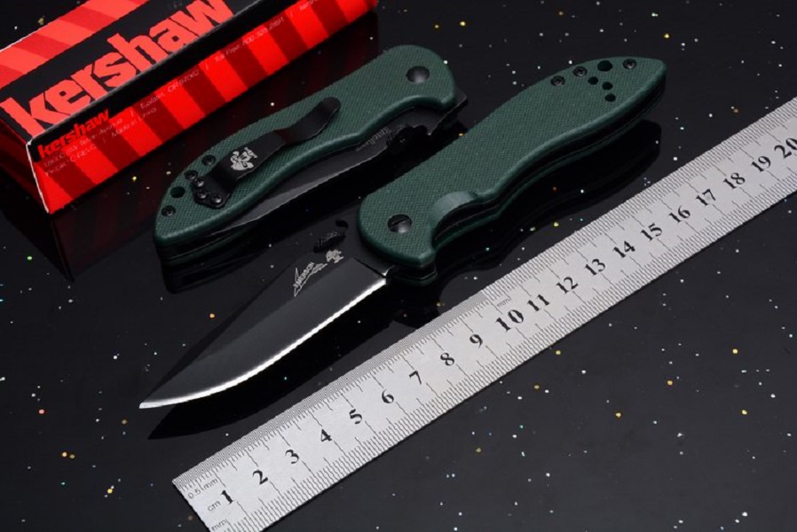 

Kershaw EMSON Wave 6074 CQC-5K Linerlock Tactical Folding Knife G10 Handle Outdoor Camping Hunting Survival Pocekt Utility EDC Tools