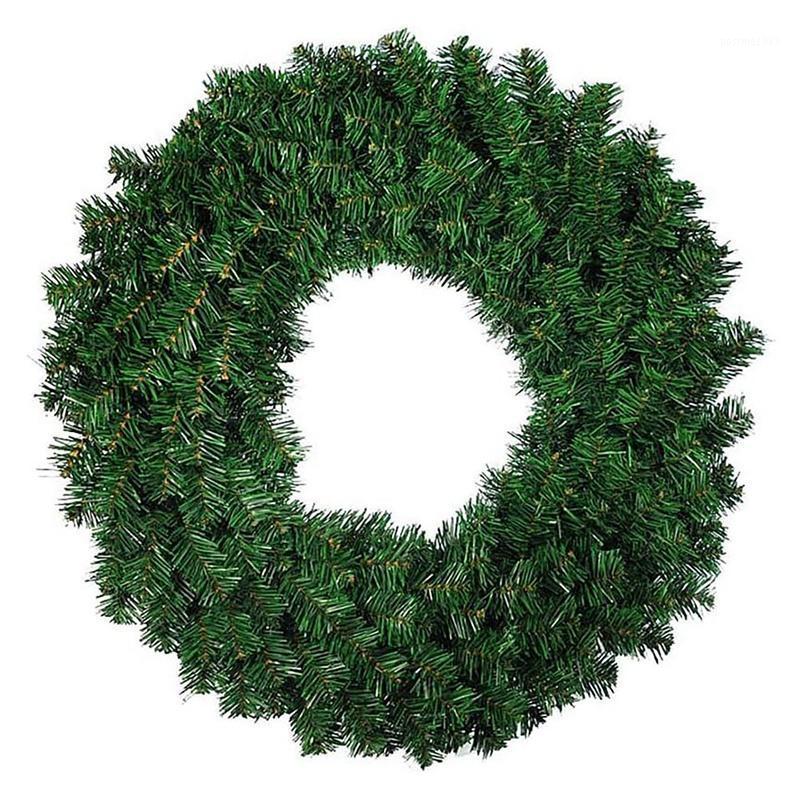 

1 Pcs 30cm Artificial Pine Wreath Garland for Front Door Window Fireplace Christmas Decoration1, Green