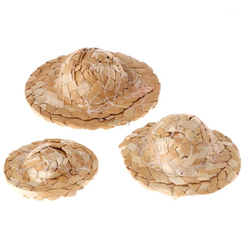 

1PC Handmade Straw Woven Hat Adjustable For Parrot Birds Accessories Fashionable1, Like pic