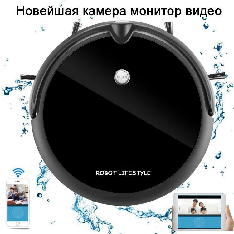 

Robot Vacuum Cleaner With HD Camera Monitor,Map Navigation,Smart Memory,Wet And Dry,Video Call,350ML Water Tank