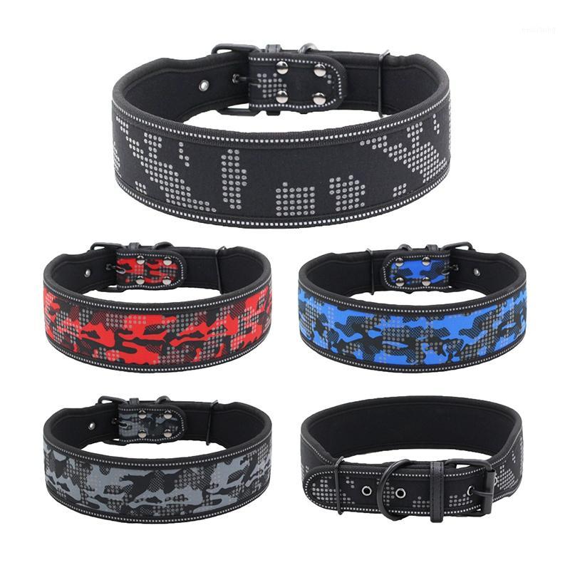 

Luminous Camo Dog Collar Pet Waterproof Reflective Adjustable Printed Collar Medium Dog Night Pet Harnesses1