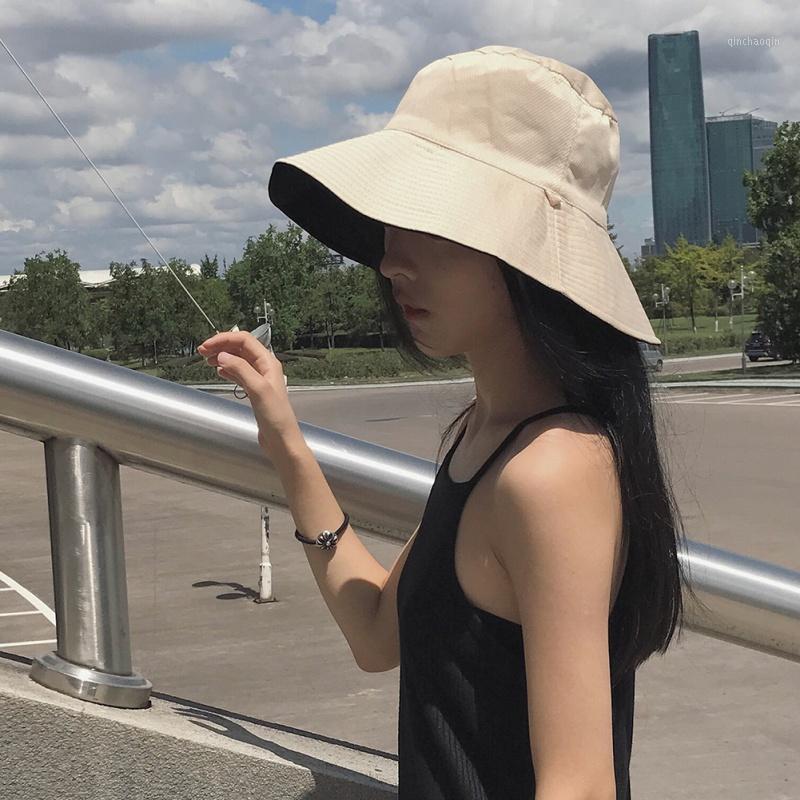 

Double Sided Bucket Hats Men Women Adult Cotton Polyester Wide Brim Flat Top Fisherman Golf Cap Travel Apparel Accessories1, Lw