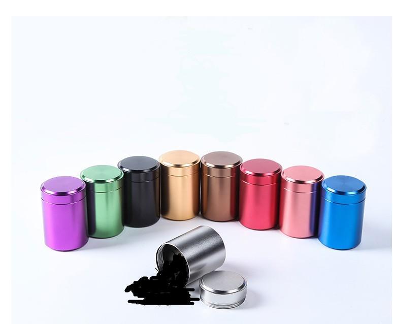 

Metal Aluminum Sealed Mini Can Portable Small Travel Sealed Caddy Airtight Smell Proof Container Stash Jar1