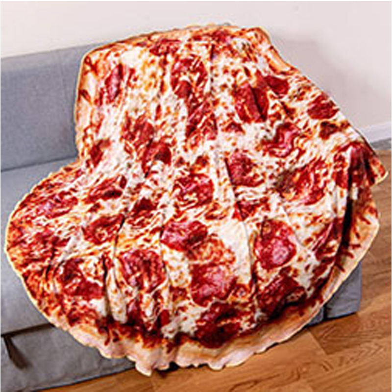 

Pizza Throw Blanket Fleece for Couch Living Room Bed Full Throw Blankets for Adults Kids Soft Novelty Blanket for Christmas Plush Blankets, #1