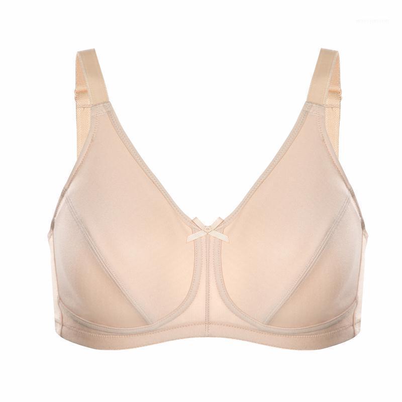 

Women's Cotton Mastectomy Bras Full Coverage Wire-Free Unlined Pockets Bra Plus Size1, Black01