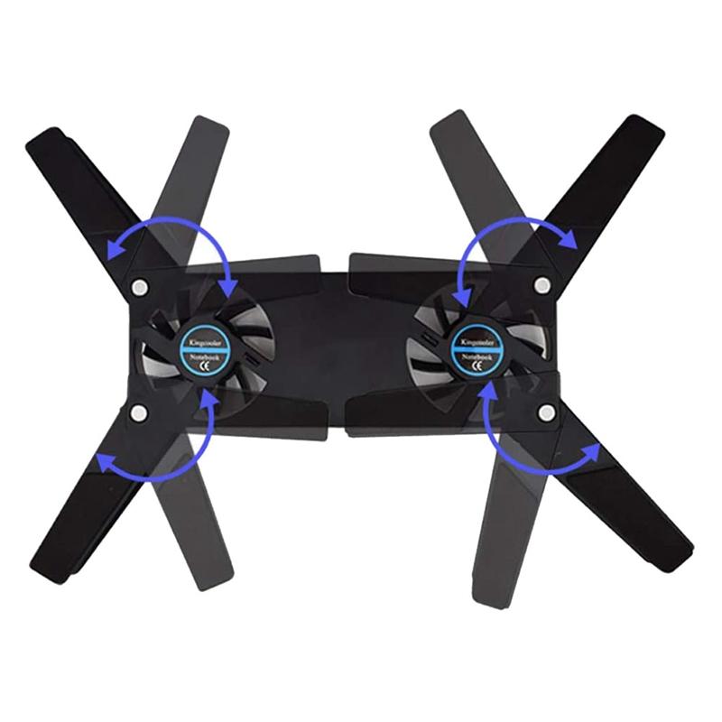 

Computer Cooling Pad,Portable Notebook Radiator Foldable Dual Fan Cooling Pad Computer Notebook