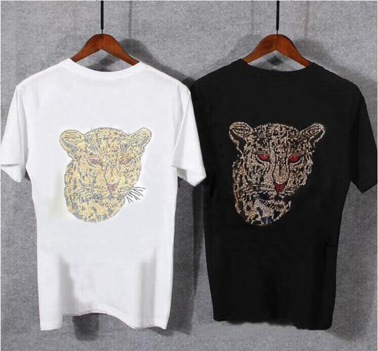 

2021 New Top Quality Man t Shirt Rhinestone Tshirts Men Summer Fashion Short Sleeve Streetwear Tees Tha2, As picture shown