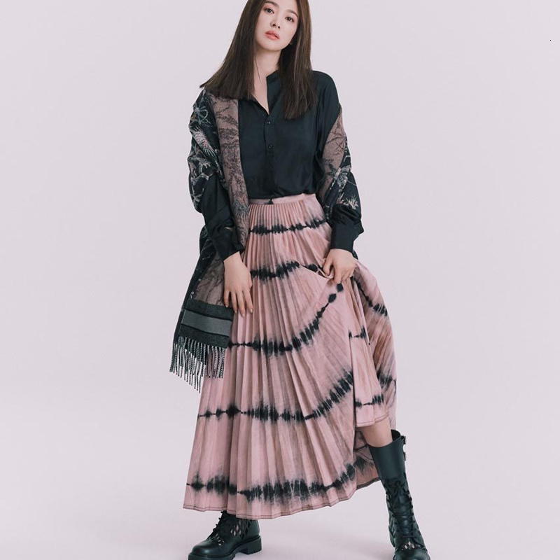 

Temperature Single-breasted Sleeves Elegant Shirt Temperament Printing with Half Skirt Feminine Set of Two High Quality Pieces T7kw, Yellow