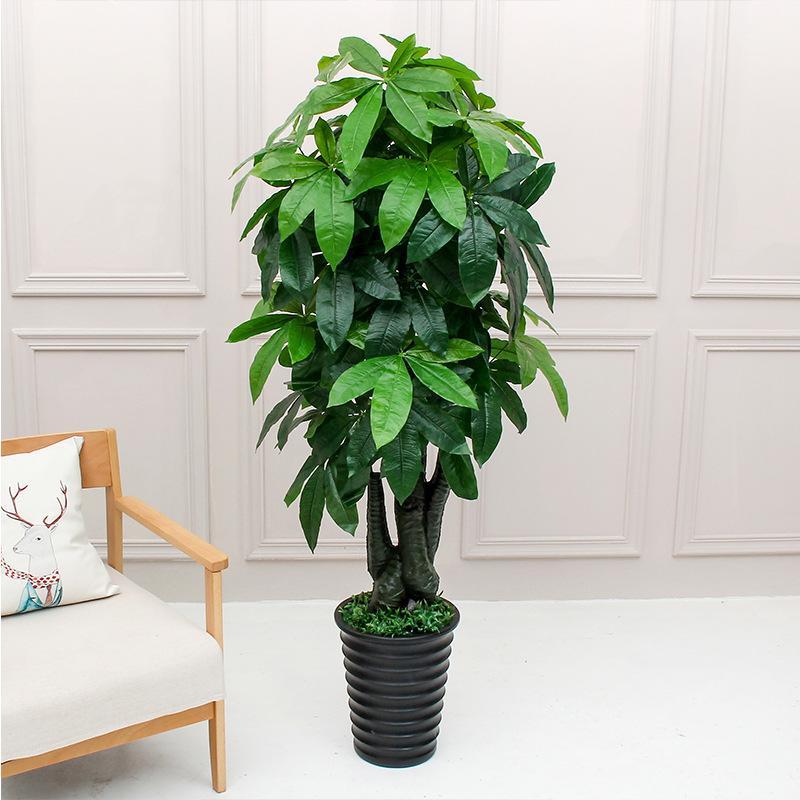 

New 150cm artificial bonsai fake tree artificial tree plastic flower greenery plant living room potted plants home decoration1, 150cm without pot