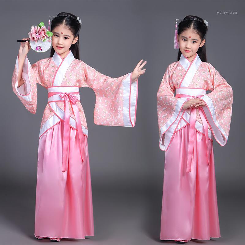 

traditional chinese dance costumes for girls ming opera children Ancient Fairy han tang dynasty qing hanfu Dress Child kids kid1, Red