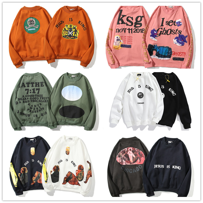 

official new men women designer hip-hop Street style Kanye casual fashion men and women pullover, limited graffiti men women loose Hoodies, Desiccant