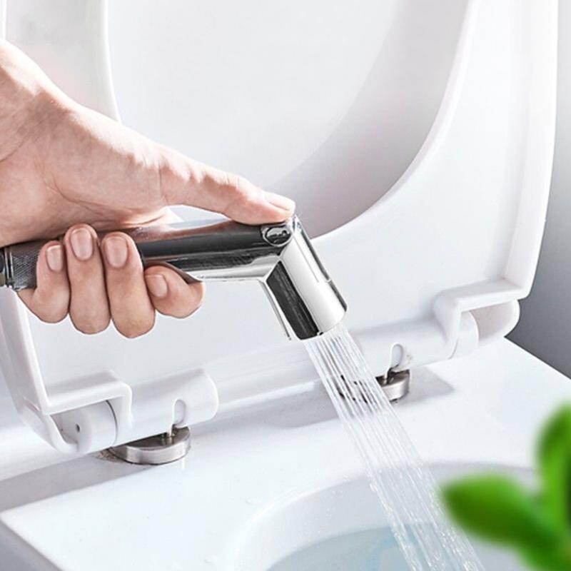 

Stainless Steel Hand Bidet faucet Toilet Faucets Hygienic Shower Pressurized for Bathroom hand sprayer shower head self cleaning