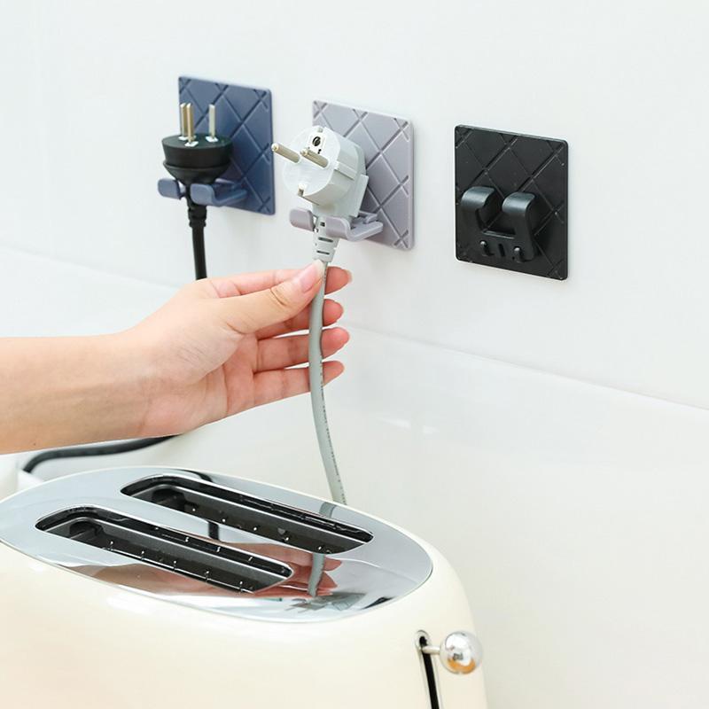 

New Arrival Hook Self Adhesive Crochet Durable Wall Hooks for Hanging Plug Brush Towel Wall Hanger Home Kitchen Accessories1