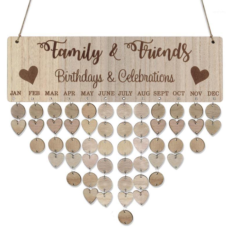 

Chritsmas Birthday Reminder Board Family Event Board Plaque DIY Hanging Wooden Calendar Reminder Calendar Wall Ornament1